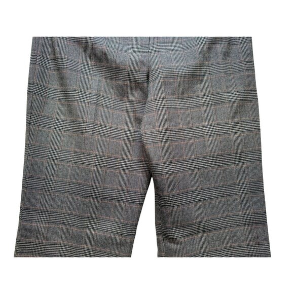 Larry Levine For Dressbarn Womens Glen Plaid Trousers Size 8 Gray Black - Picture 7 of 13